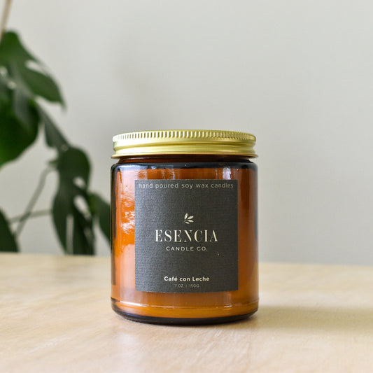 Café con Leche Soy Candle- Creamy Coffee & Vanilla | Mexican-Inspired
