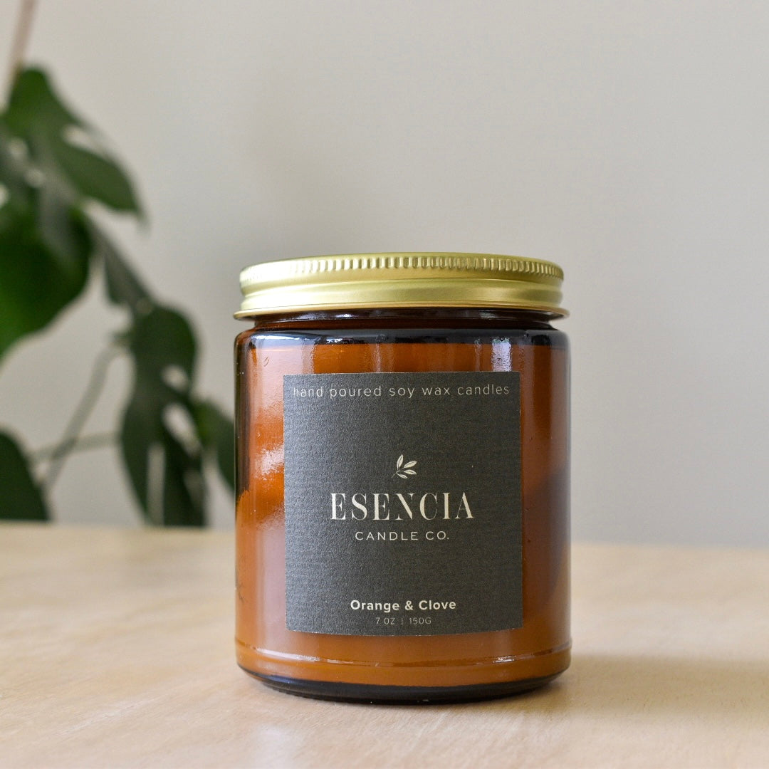 Orange & Clove Soy Candle – Warm Spiced Citrus