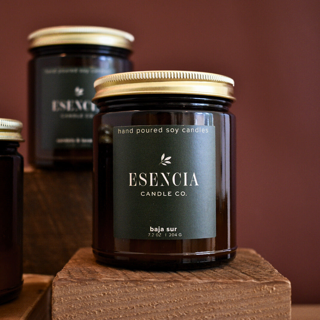 baja sur soy candle